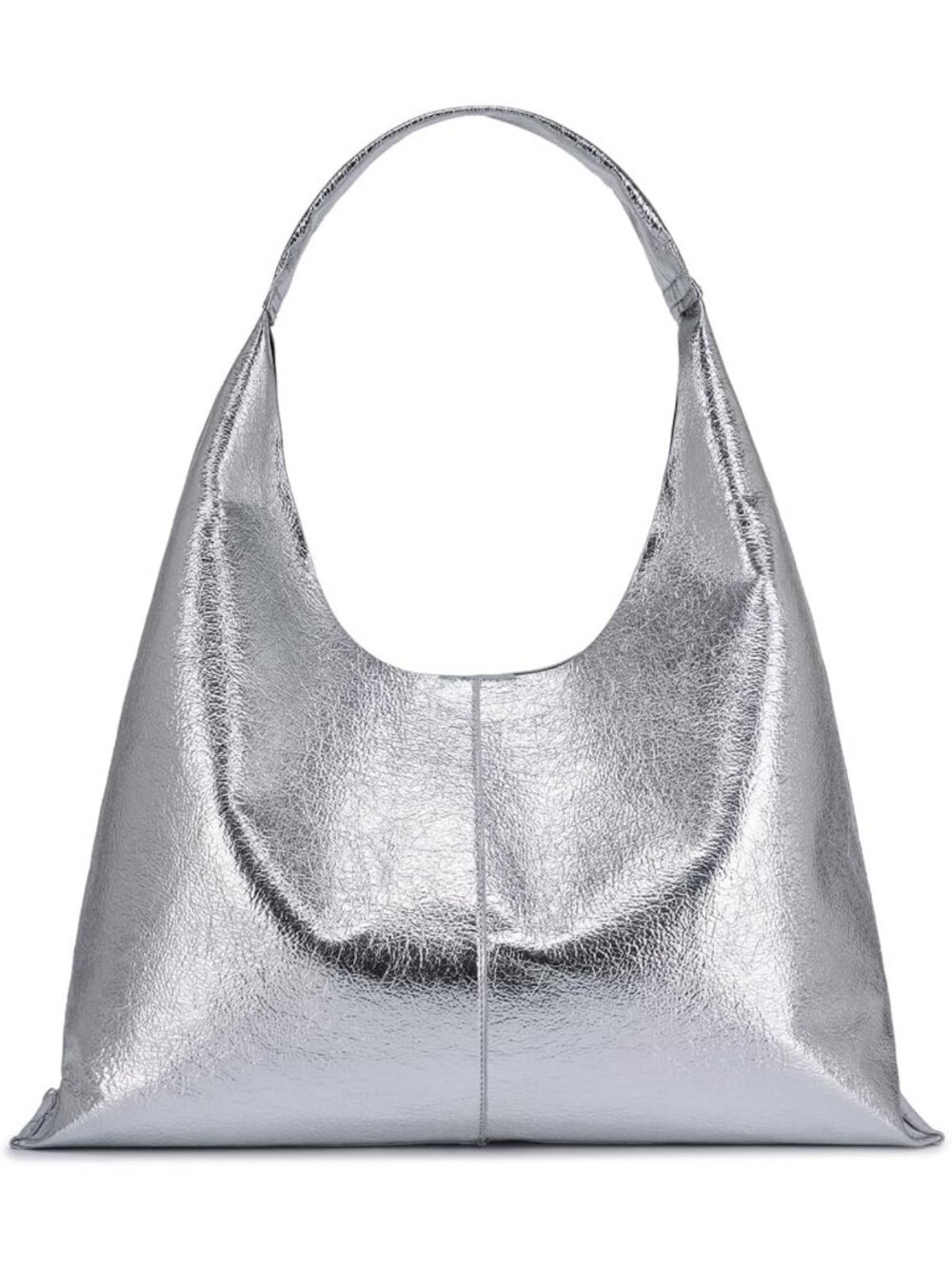 Stylish Vegan Leather Slouchy Hobo Bag, Soft Tote Purse for Work & Travel, Fits
